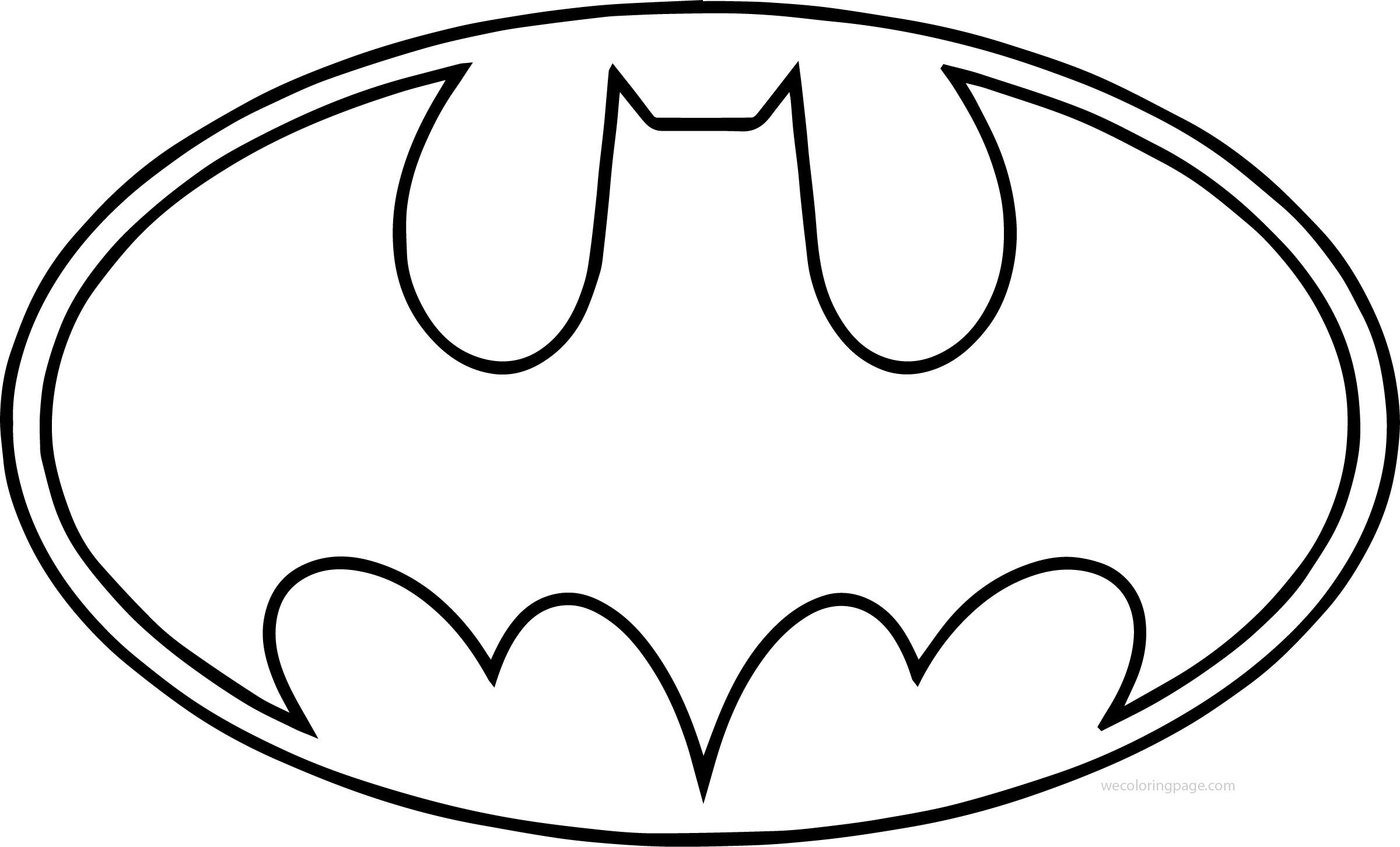 Batman Symbol Coloring Pages ClipArt Best