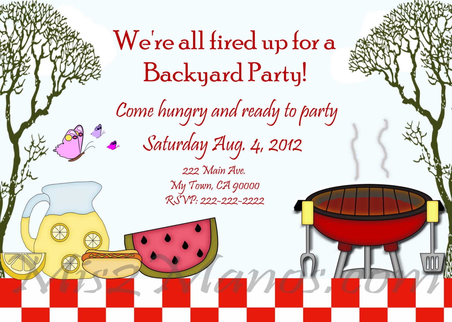 Bbq Invite Template Word