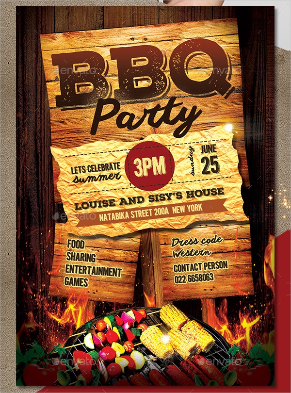 BBQ Party Invitation Templates Free Premium Downloads