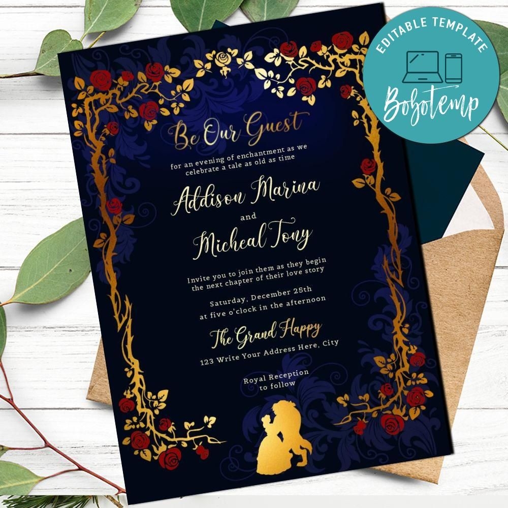 be our guest invitation template