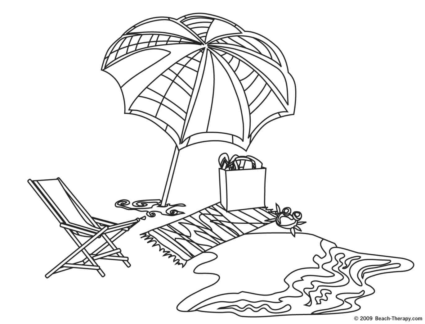 Coloring Pages Beach