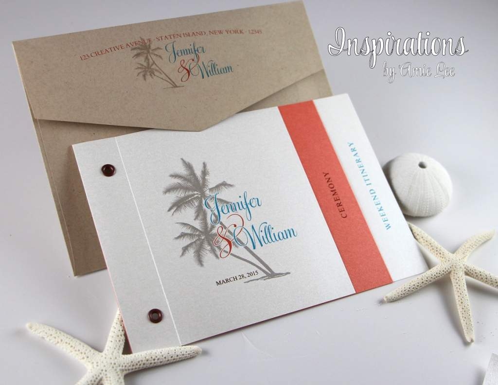beach wedding invitation templates