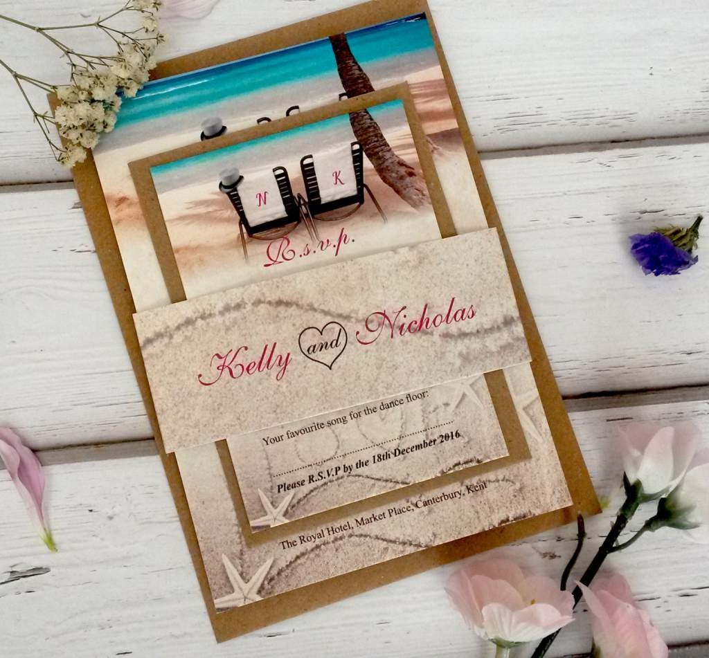 Beach Wedding Invitation Templates Wedding Invitation Templates