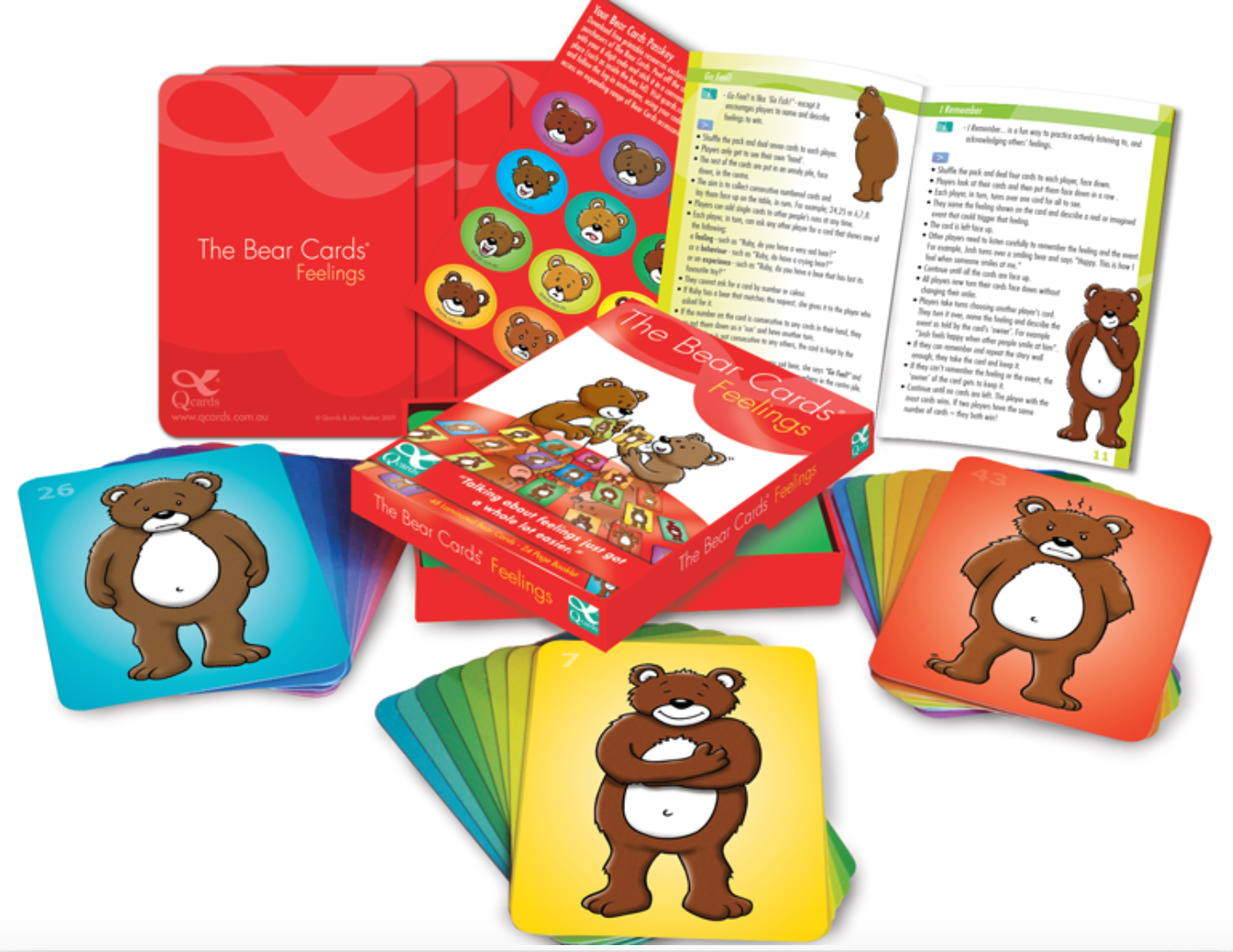 Bear Cards Feelings Printable Printable Word Searches
