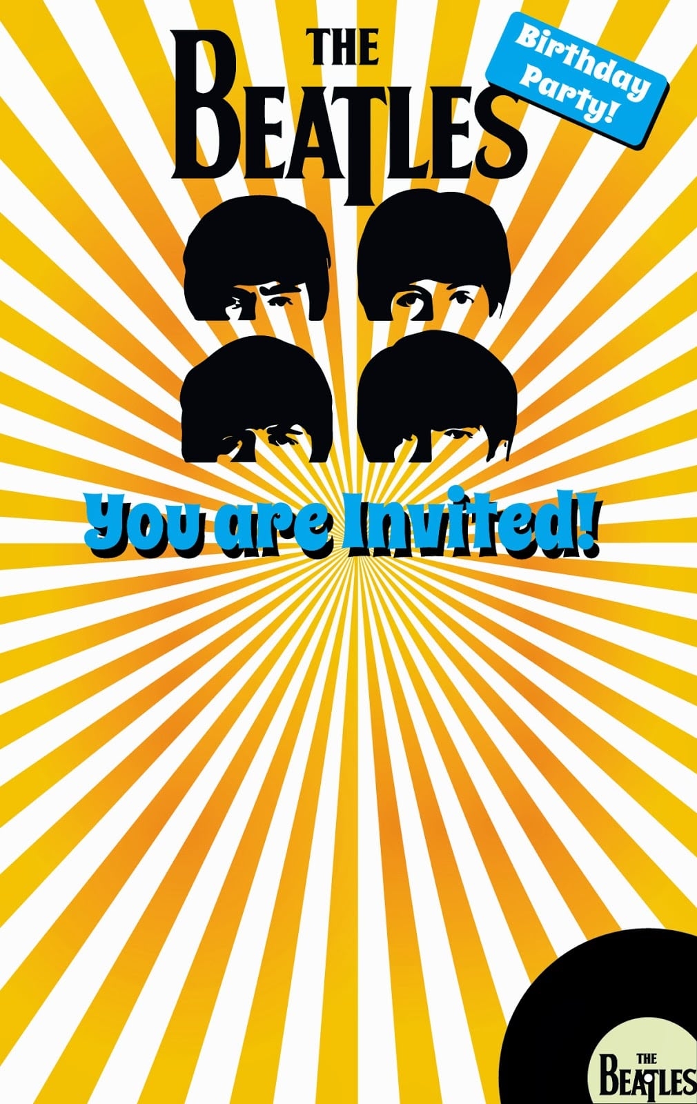 Beatles Party Invitations Mickey Mouse Invitations Templates