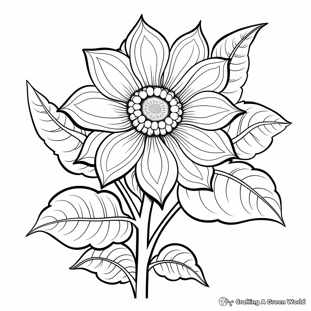 Flower Images Coloring Pages