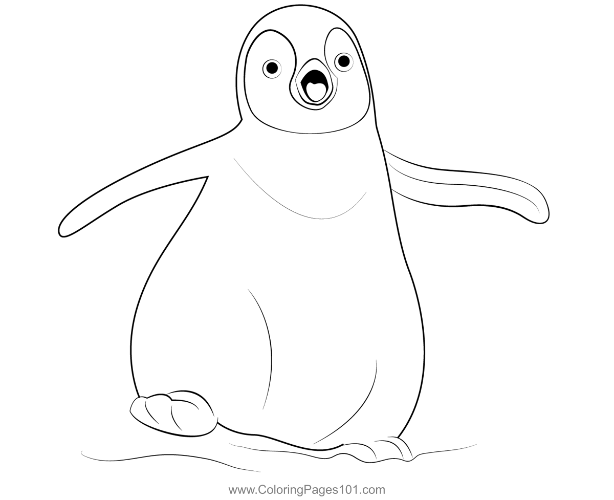 printable coloring pages penguins