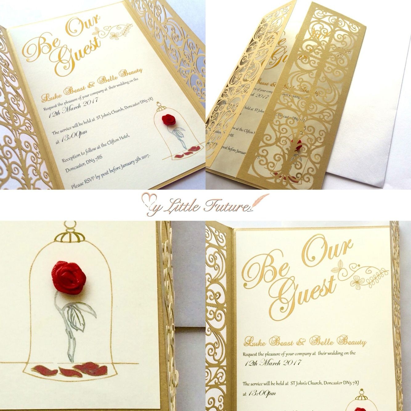 Beauty And The Beast Wedding Invitations