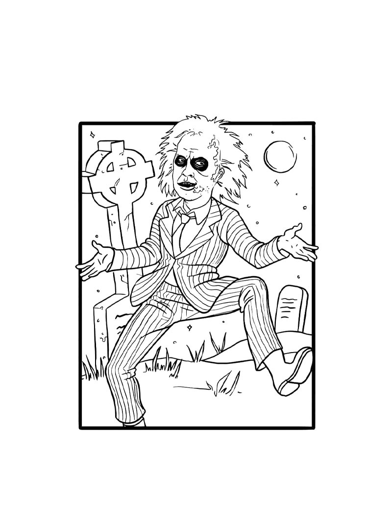 Beetlejuice Coloring Pages