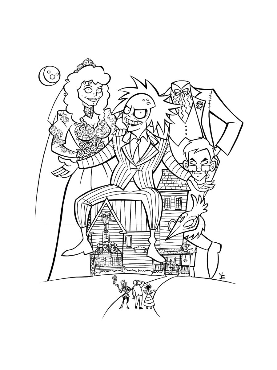 Beetlejuice Coloring Pages