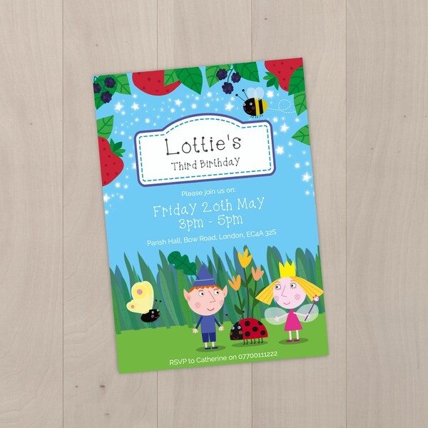 Ben Holly Birthday Party Invitation Etsy