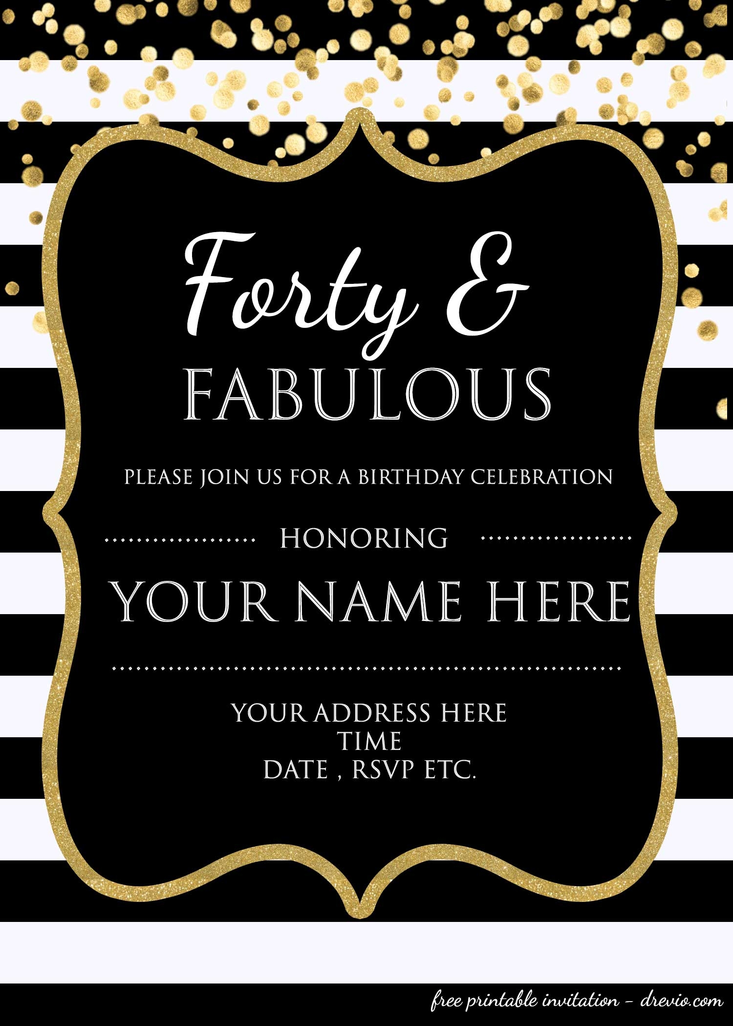 birthday e invite template