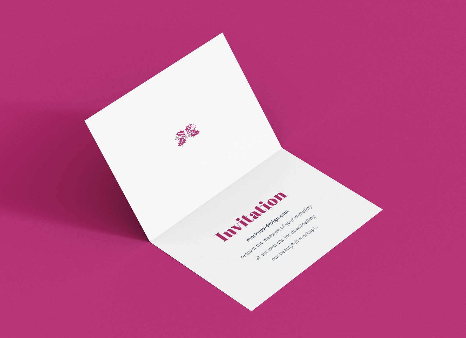 bi fold invitation template