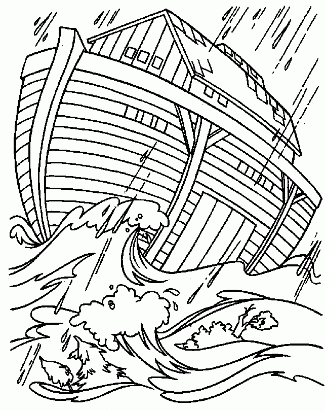 Bible Noah 39 s Ark Coloring Page