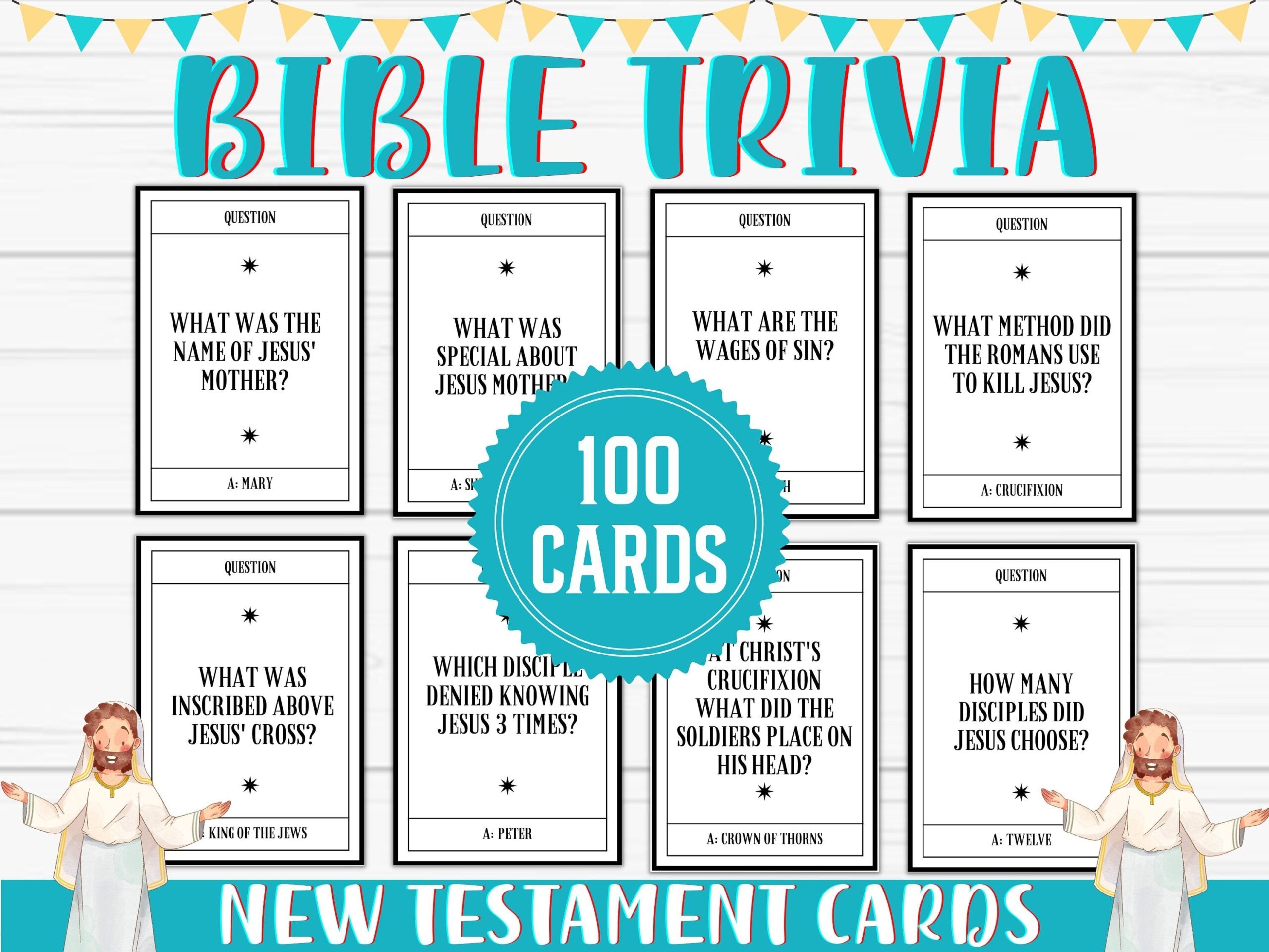 Bible Trivia New Testament Cards Bible Trivia Questions Printable Bible