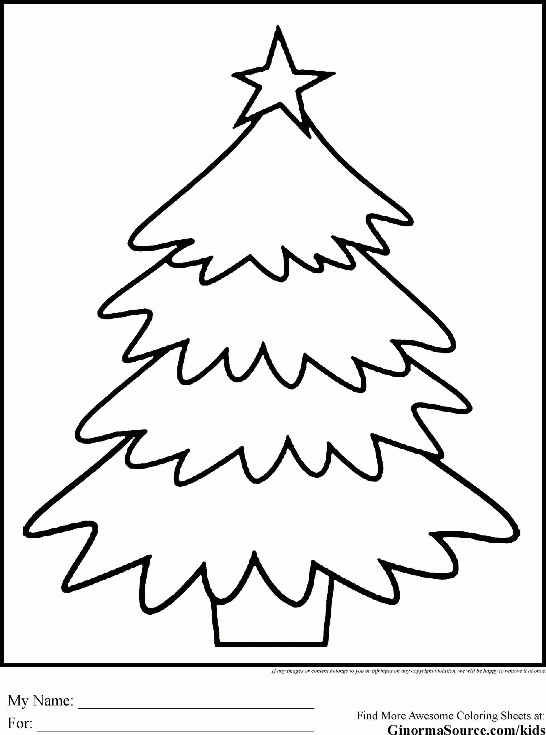 Coloring Page Christmas Tree