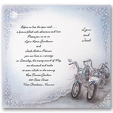 biker wedding invitations templates