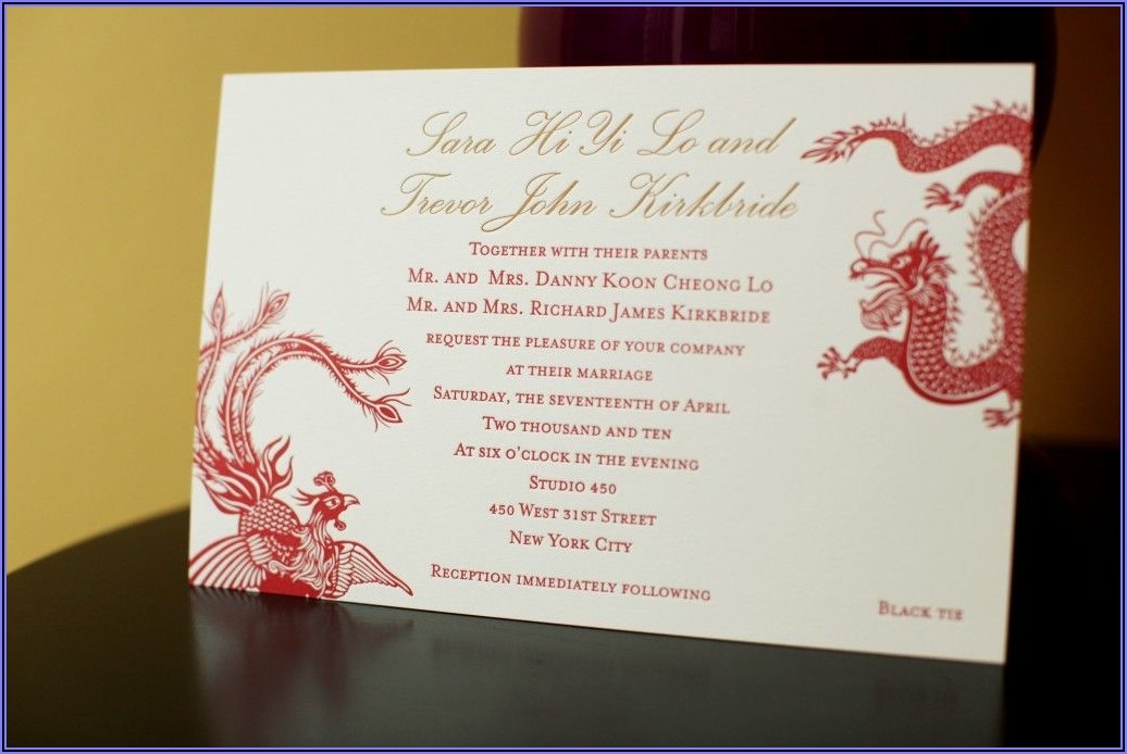 Bilingual Wedding Invitation Templates Invitations Resume Examples 