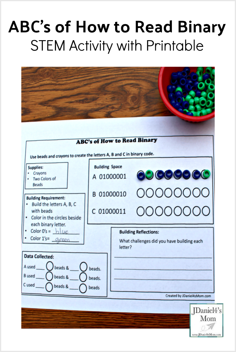 Binary Code Free Printable Activity Pages Etsy Printable Binary 
