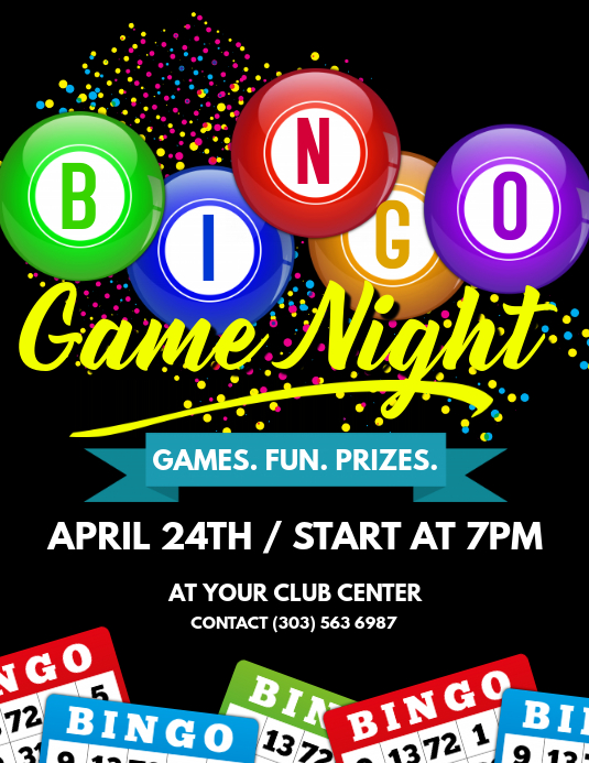 Bingo Invitation Template Free Printable Word Searches