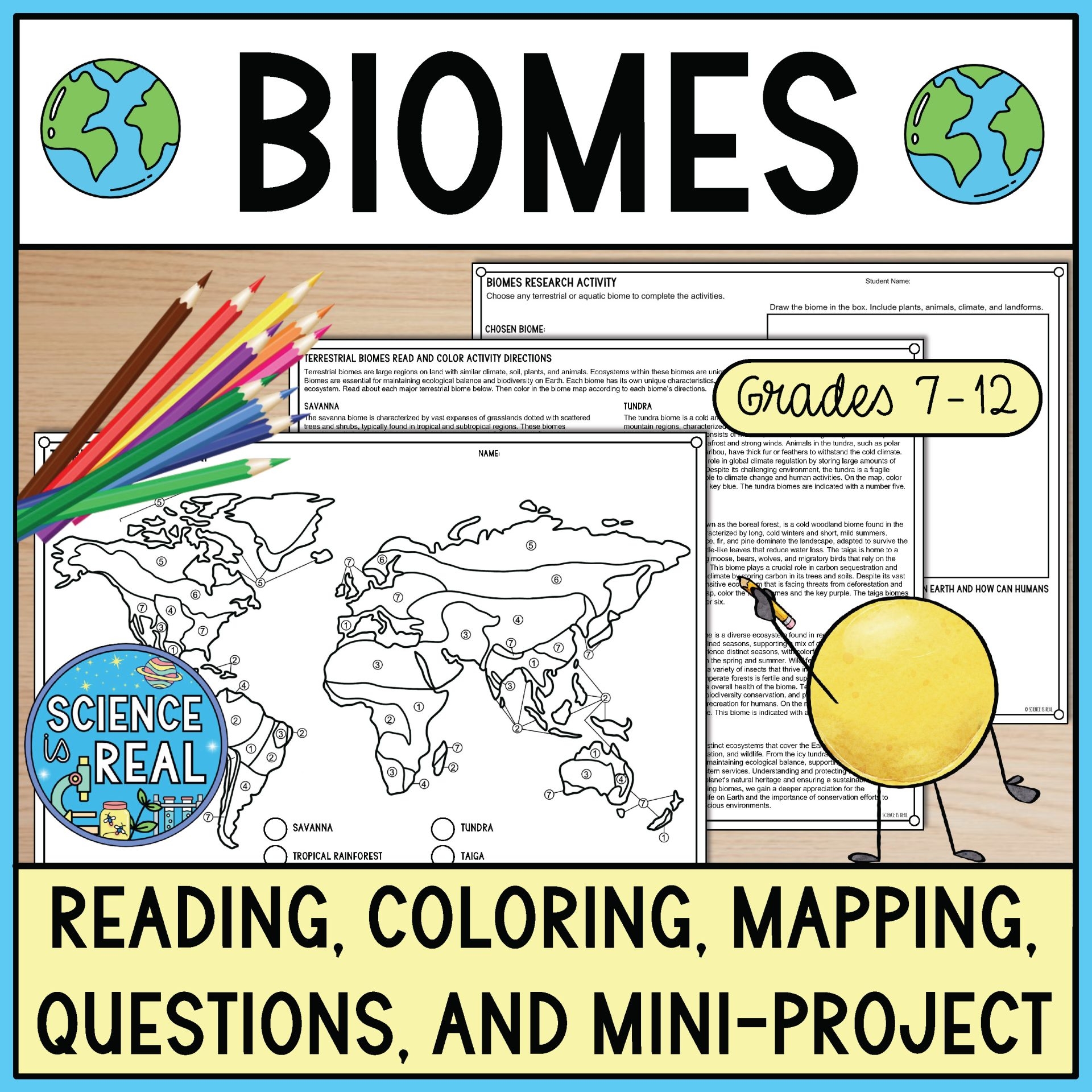 biomes worksheet