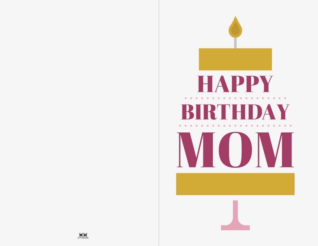 Birthday Cards For Mom Printable