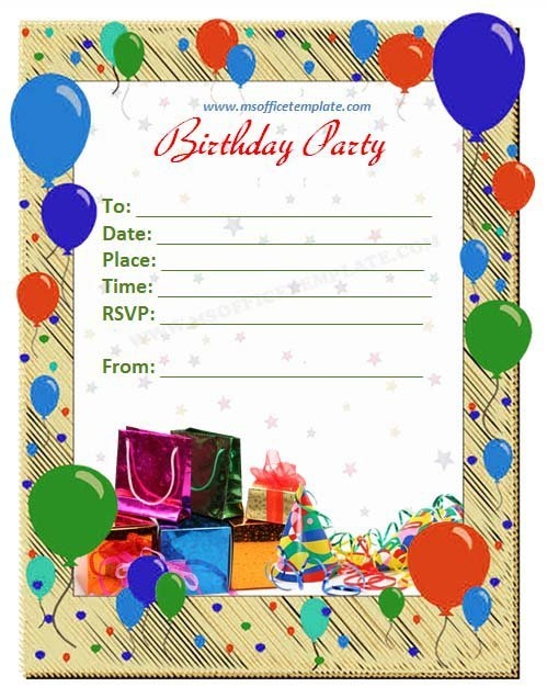 Birthday Flyer Invitation Samples Invitation Design Blog