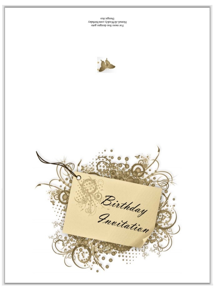 Birthday Invitation Design Templates Free Word Templates