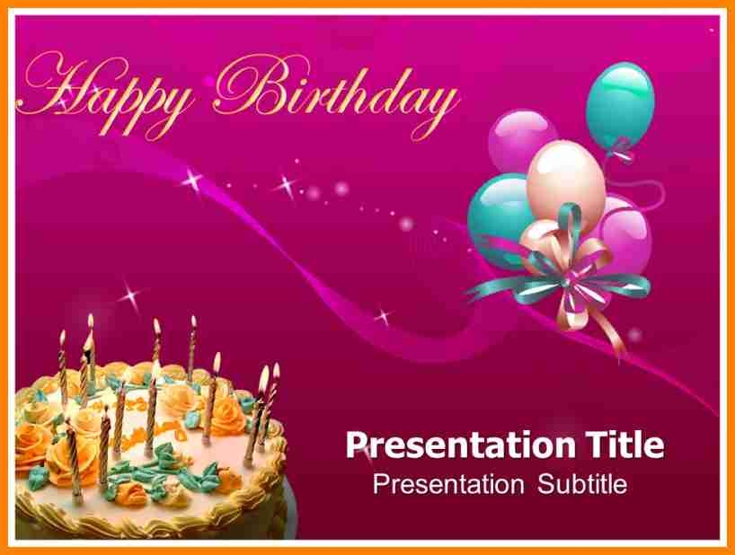 birthday invitation template powerpoint