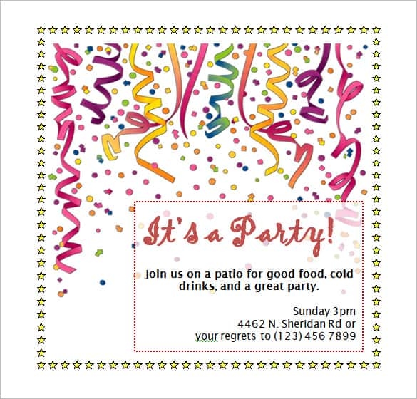 Birthday Invitation Templates Free Microsoft Word Printable Templates