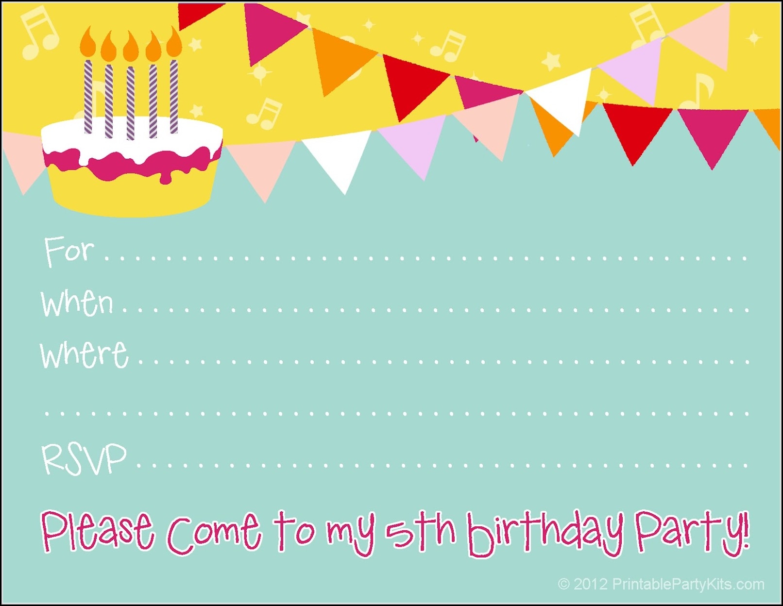 carnival birthday party invitation template free