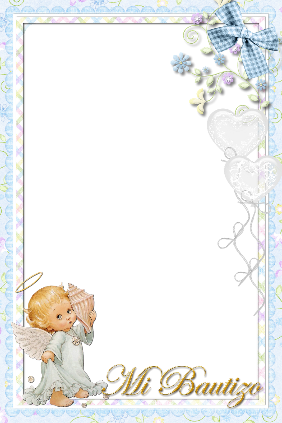 Blank Bautizo Invitaciones Templates