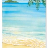 blank beach wedding invitation templates