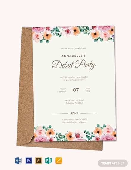blank bohemian invitation template