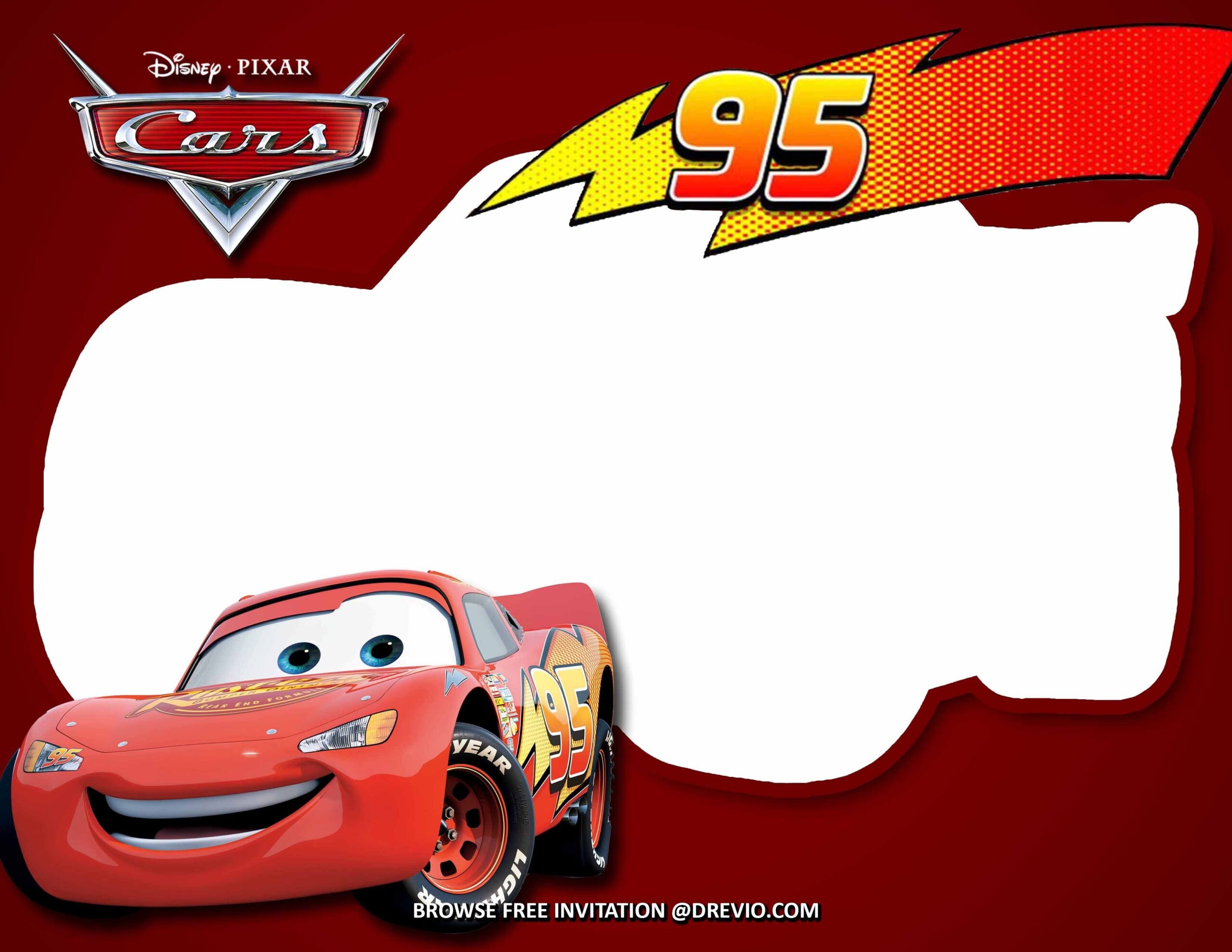 Blank Cars Invitation Template Social Media Template