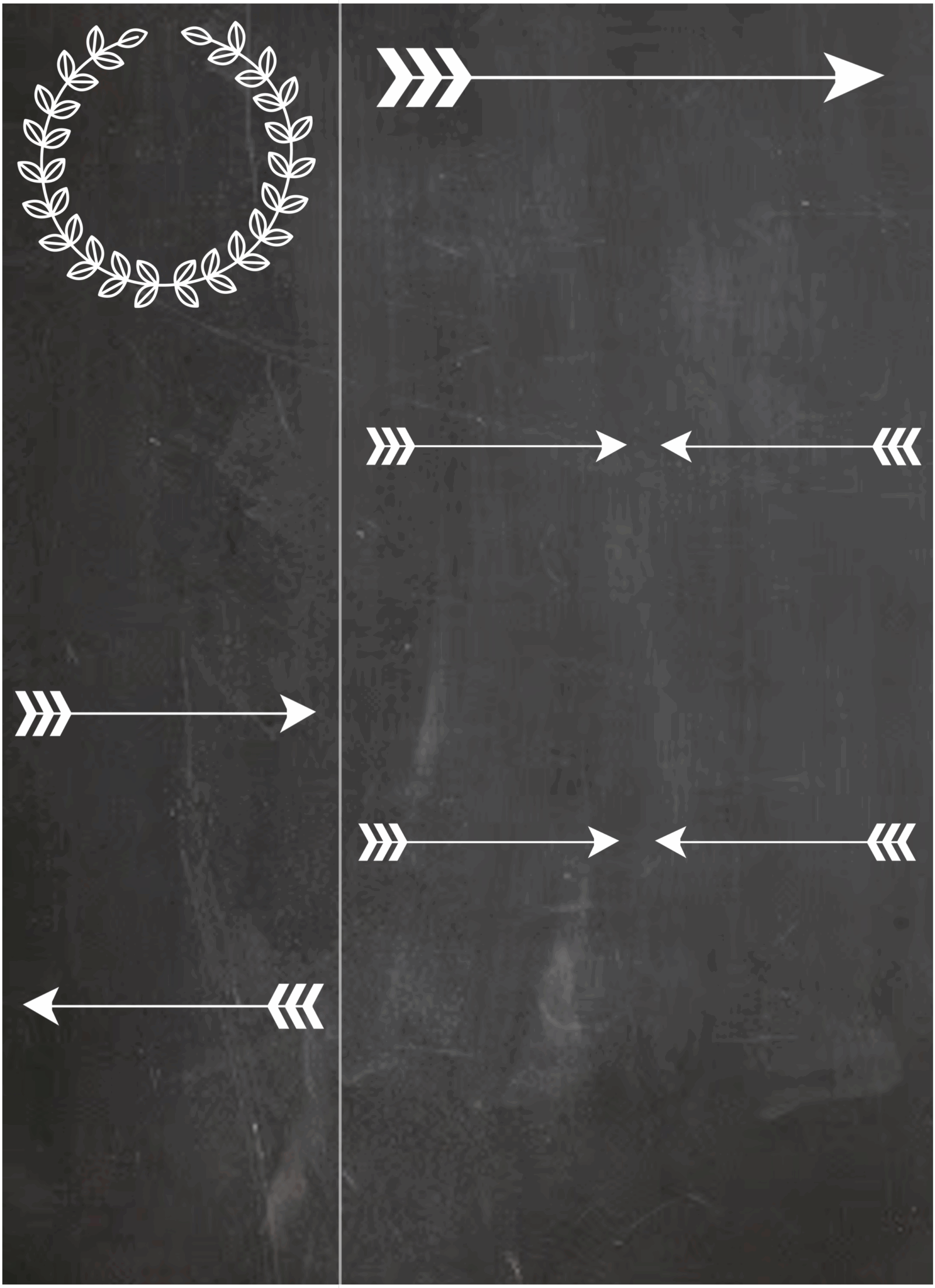 Blank Chalkboard Invitation Template Collection