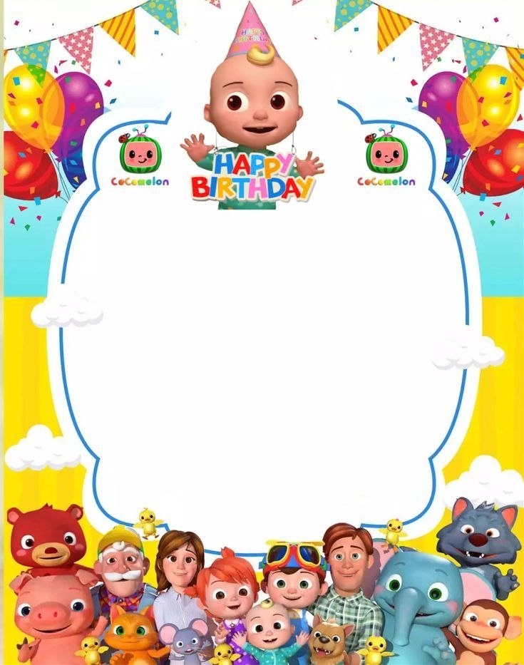 blank cocomelon invitation template free