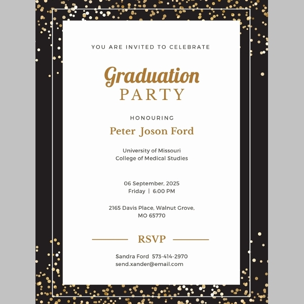 Blank Graduation Invitation Templates Elegant 38 Printable Graduation