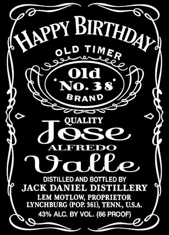 Blank Jack Daniels Label Template