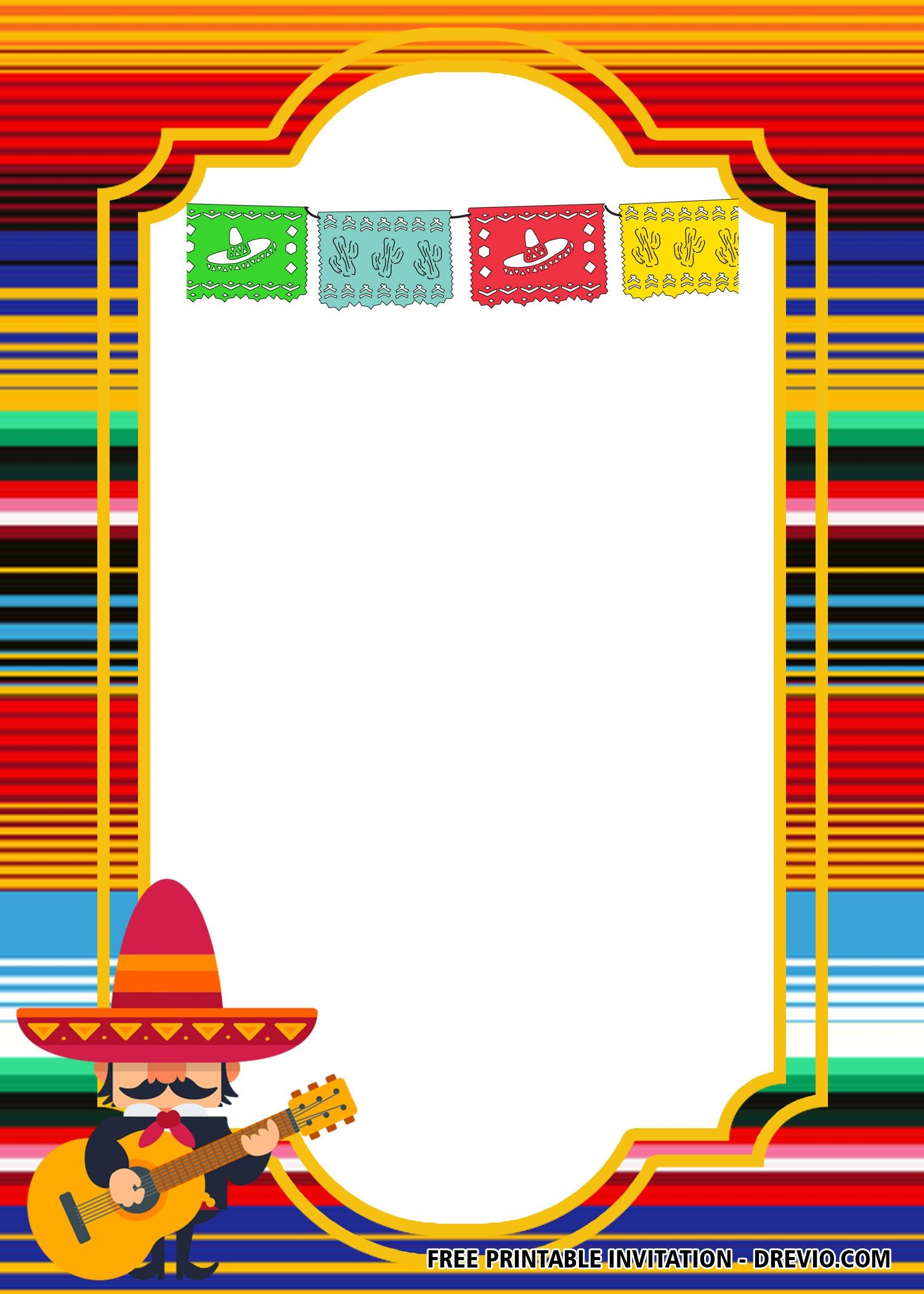 Blank Loteria Invitation Template Free