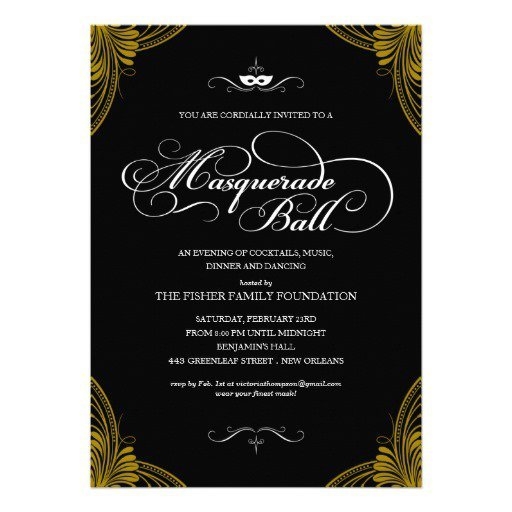 Blank Masquerade Invitations Invitation Design Blog