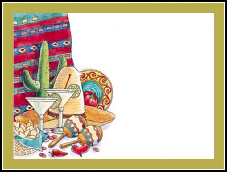 Blank Mexican Party Invitation Template Printable Word Searches