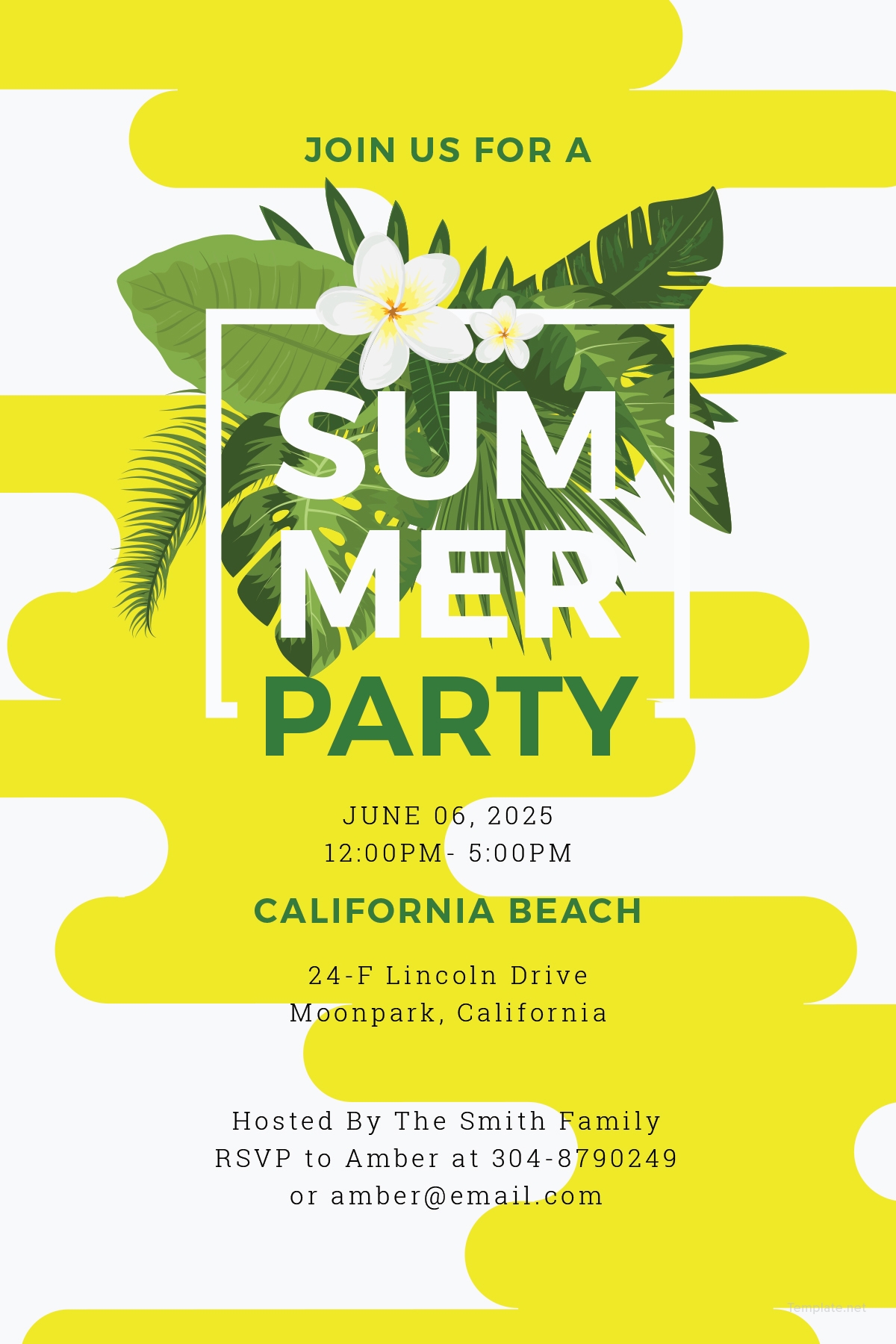blank party invitation templates free