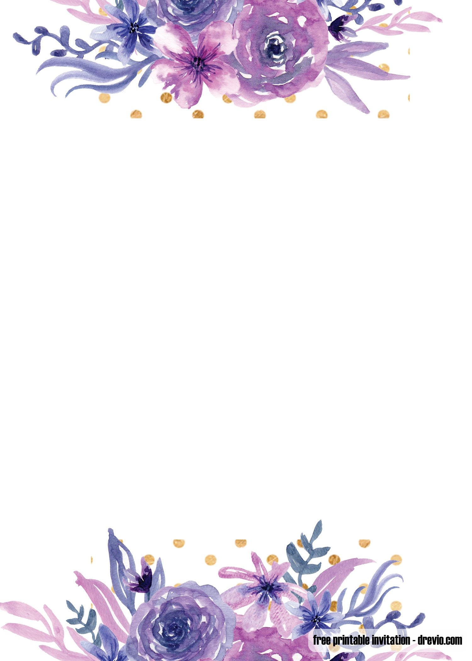 blank invitation template free