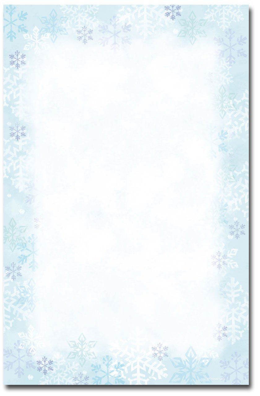 Blank Snowflake Invitation Template