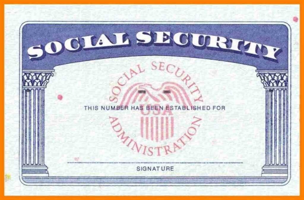 Blank Social Security Card Template Download Blank Social Intended For 