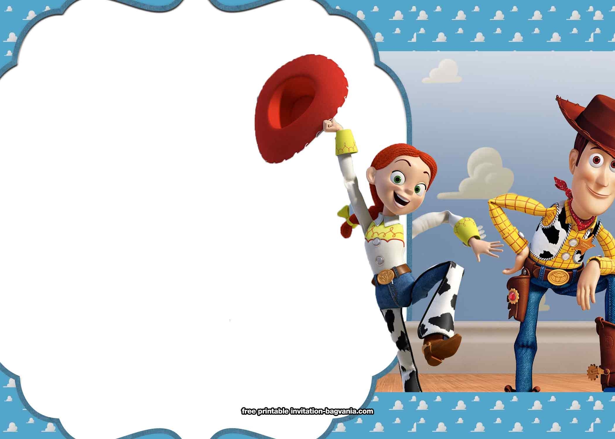 blank toy story invitations template free
