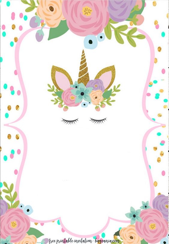 Blank Unicorn Invitation Template Dev onallcylinders