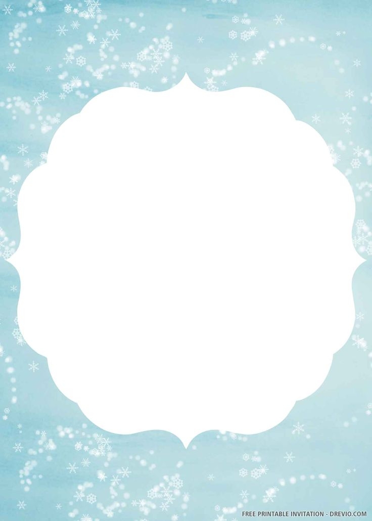 Blank Winter Invitation Template Social Media Template