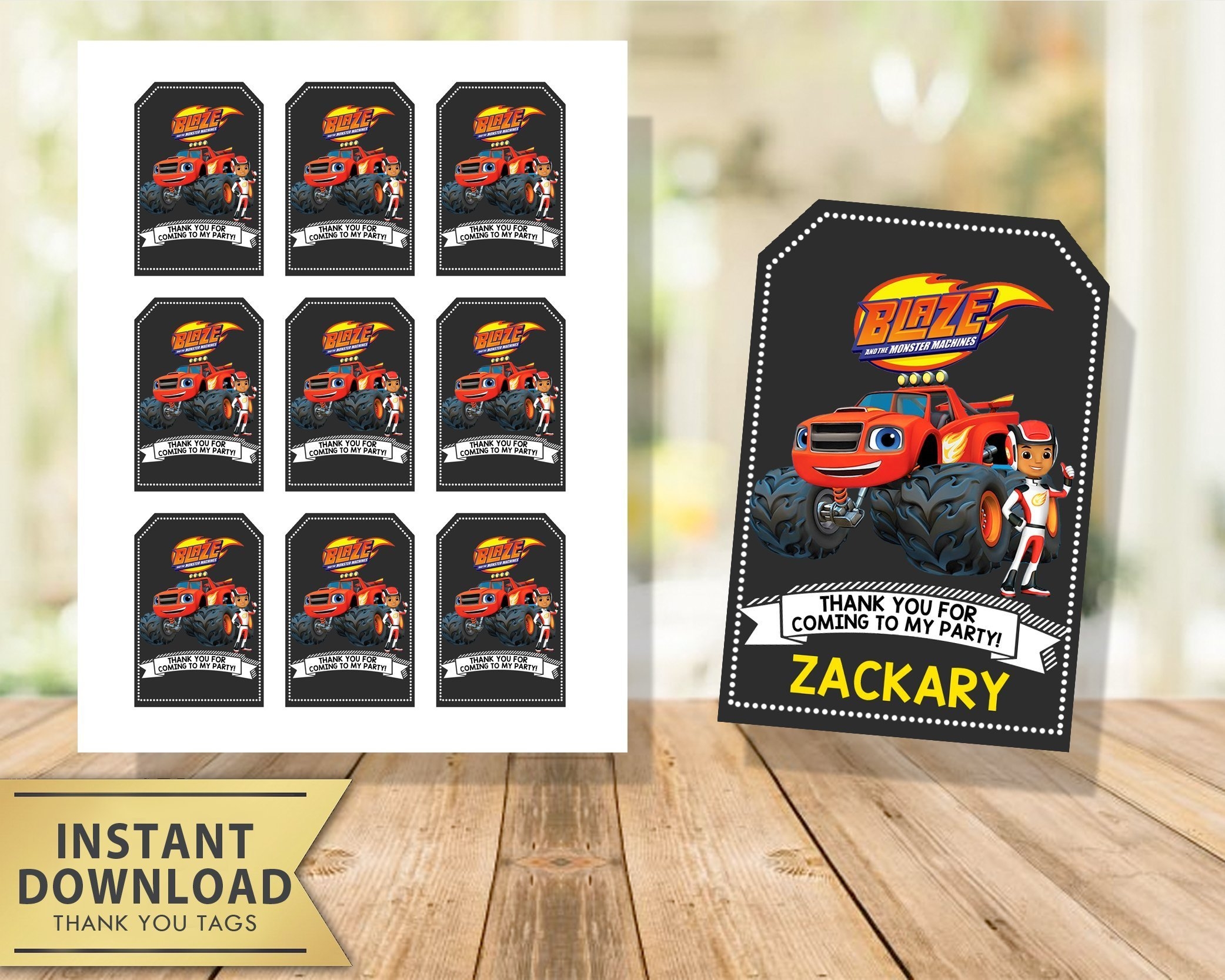 Blaze And The Monster Machines Invitation My Party Templates